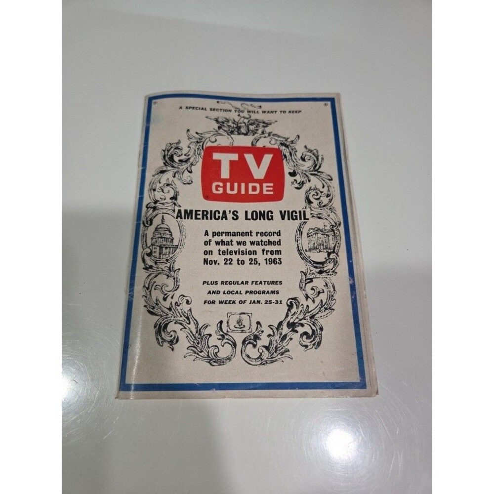 TV GUIDE Jan 25 1964 America's Long Vigil-The Kennedy Assassination B17